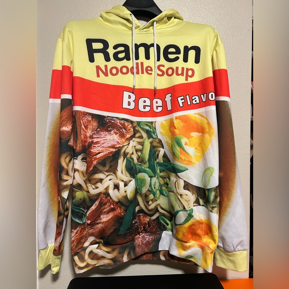 Mr. Bao Long& Miss. Go Beef Ramen Sweater- size l/xl